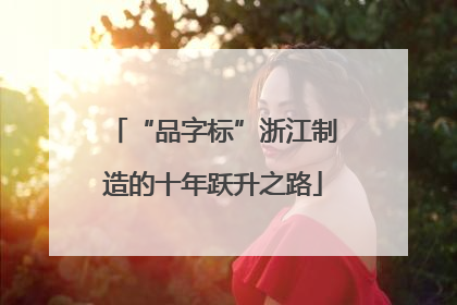 “品字标”浙江制造的十年跃升之路